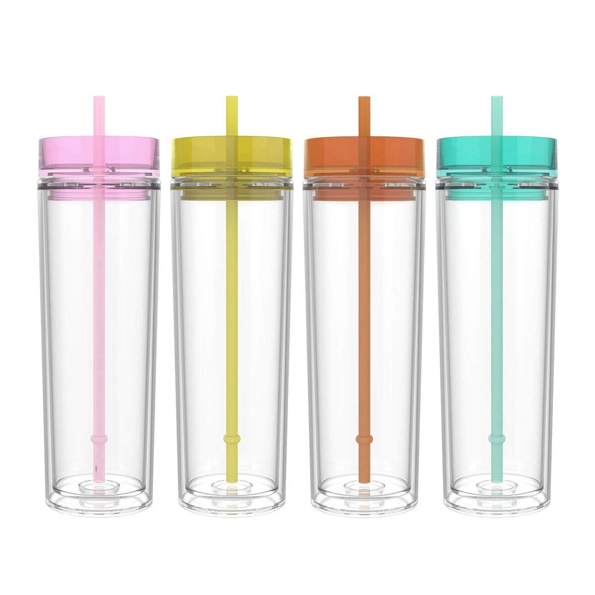 Amazon Deal: 4 pack Double Wall 16 oz. Insulated Skinny Tumblers $7.45