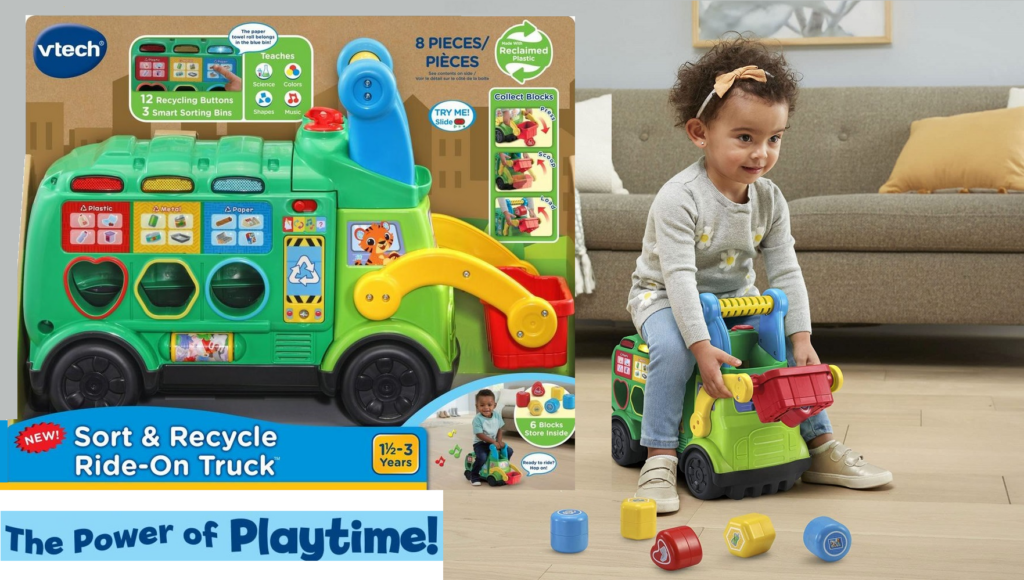 Amazon VTech Sort and Recycle RideOn Truck