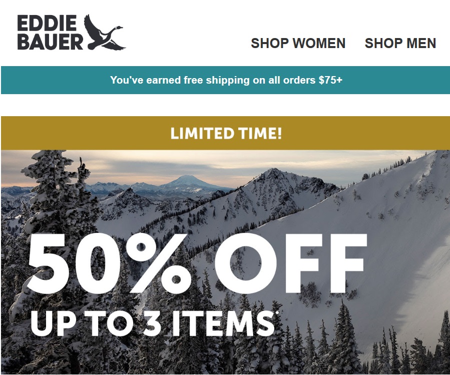 Eddie Bauer EXTRA 40 off Clearance!